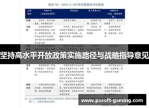坚持高水平开放政策实施路径与战略指导意见 坚持高水平开放政策实施路径与战略指导意见