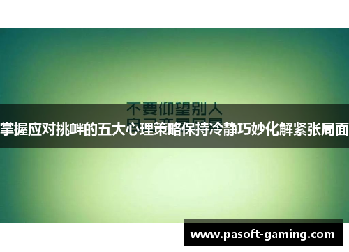 掌握应对挑衅的五大心理策略保持冷静巧妙化解紧张局面 掌握应对挑衅的五大心理策略保持冷静巧妙化解紧张局面