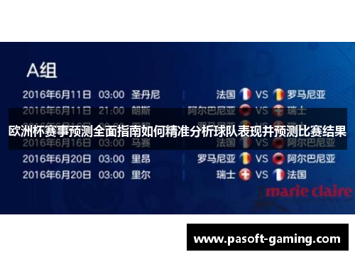 欧洲杯赛事预测全面指南如何精准分析球队表现并预测比赛结果 欧洲杯赛事预测全面指南如何精准分析球队表现并预测比赛结果